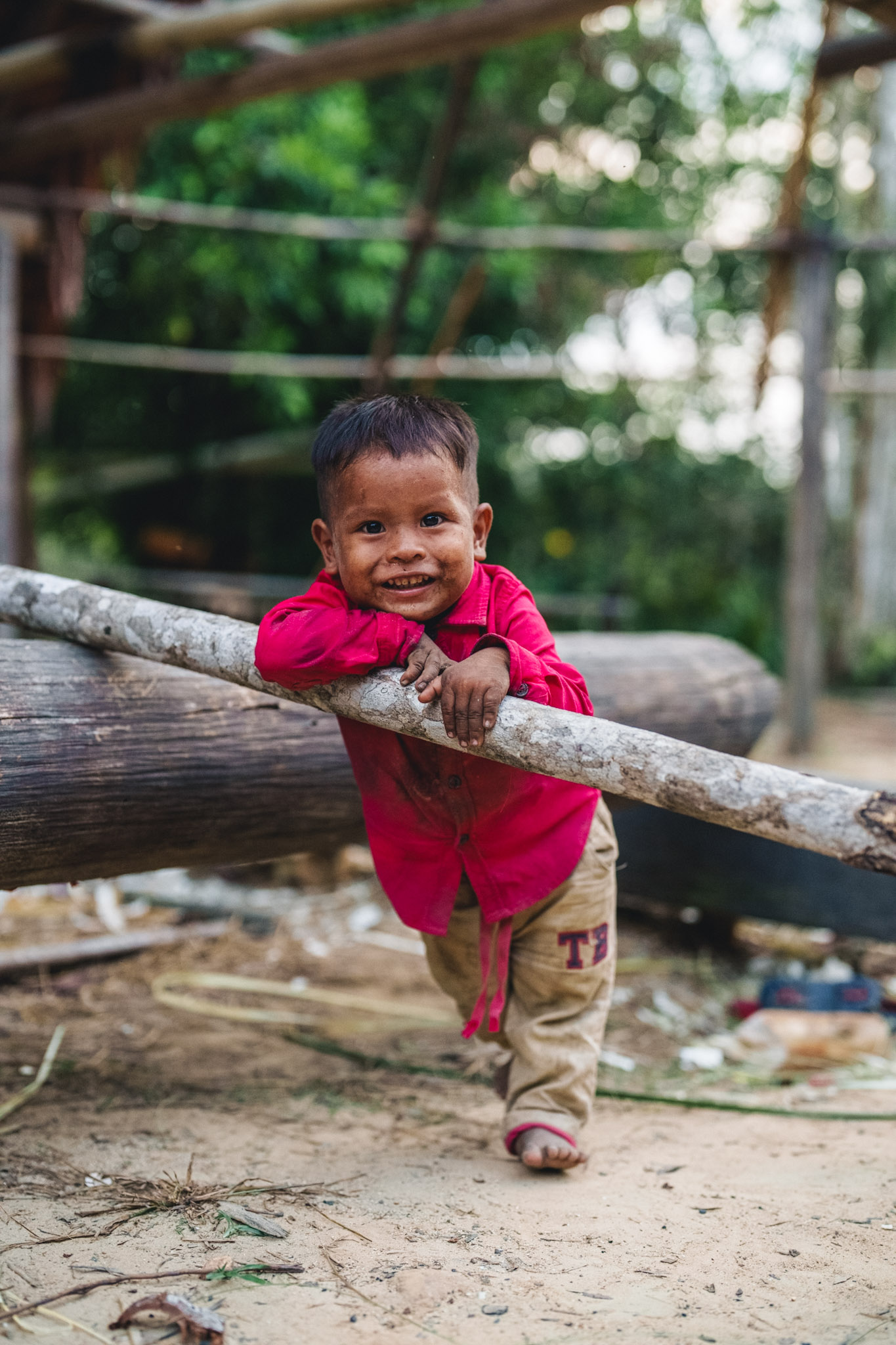 colombian indigenous child in the caqueta amazonas